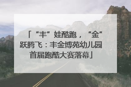 “丰”娃酷跑，“金”跃腾飞：丰金博苑幼儿园首届跑酷大赛落幕