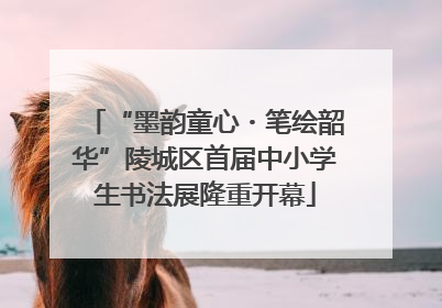 “墨韵童心・笔绘韶华”陵城区首届中小学生书法展隆重开幕