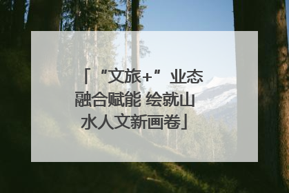 “文旅+”业态融合赋能 绘就山水人文新画卷