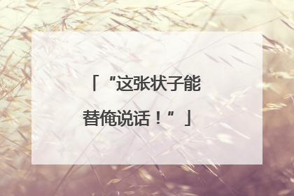 “这张状子能替俺说话！”
