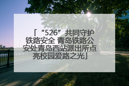 “526”共同守护铁路安全 青岛铁路公安处青岛西站派出所点亮校园爱路之光