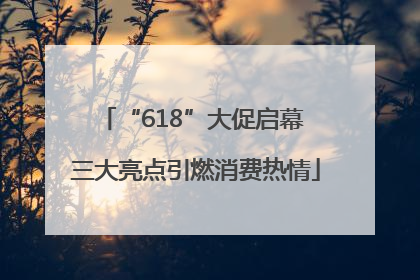 “618”大促启幕 三大亮点引燃消费热情