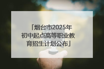 烟台市2025年初中起点高等职业教育招生计划公布