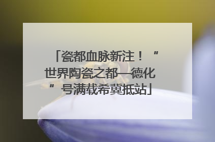瓷都血脉新注！“世界陶瓷之都—德化”号满载希冀抵站