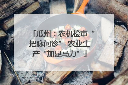 瓜州：农机检审“把脉问诊” 农业生产“加足马力”