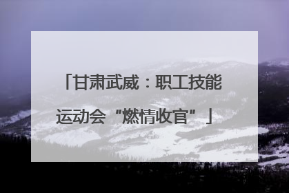 甘肃武威：职工技能运动会“燃情收官”