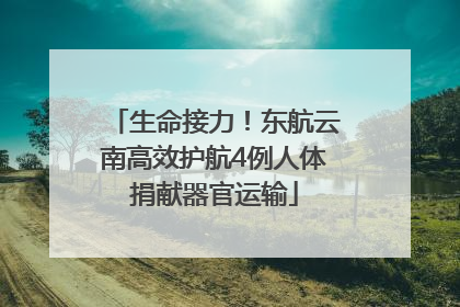 生命接力！东航云南高效护航4例人体捐献器官运输