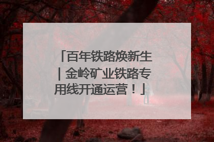 百年铁路焕新生｜金岭矿业铁路专用线开通运营！