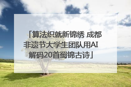 算法织就新锦绣 成都非遗节大学生团队用AI解码20首蜀锦古诗