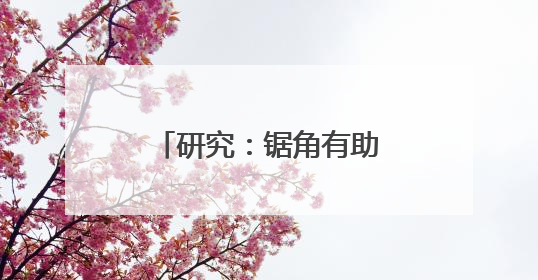 研究：锯角有助减少犀牛盗猎