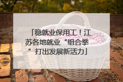 稳就业保用工！江苏各地就业“组合拳”打出发展新活力