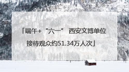 端午+“六一” 西安文博单位接待观众约51.34万人次