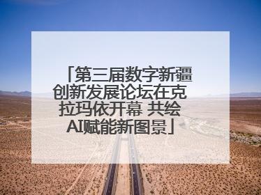 第三届数字新疆创新发展论坛在克拉玛依开幕 共绘AI赋能新图景