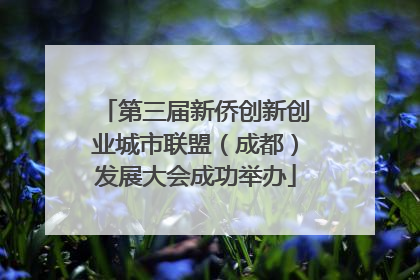 第三届新侨创新创业城市联盟（成都）发展大会成功举办
