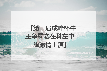 第二届成峰杯牛王争霸赛在科左中旗激情上演