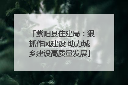紫阳县住建局：狠抓作风建设 助力城乡建设高质量发展