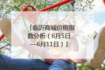 临沂商城价格指数分析（6月5日—6月11日）