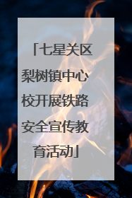 七星关区梨树镇中心校开展铁路安全宣传教育活动