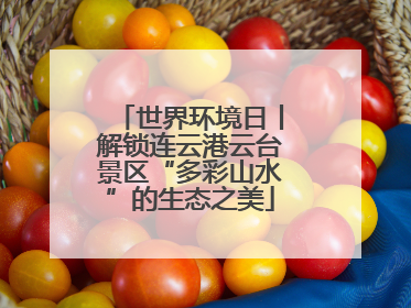 世界环境日丨解锁连云港云台景区“多彩山水”的生态之美