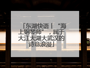 东湖快语丨“海上钢琴师”，属于大江大湖大武汉的诗意浪漫