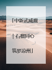 中新武威观｜石榴同心 筑梦凉州