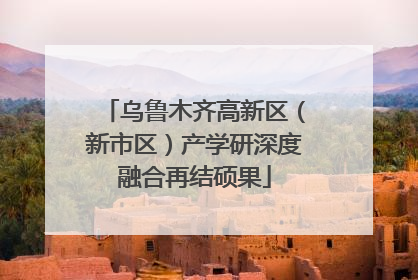 乌鲁木齐高新区（新市区）产学研深度融合再结硕果
