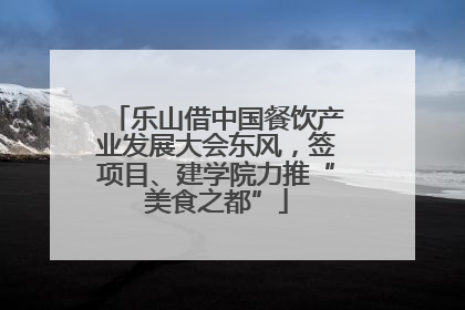 乐山借中国餐饮产业发展大会东风，签项目、建学院力推“美食之都”