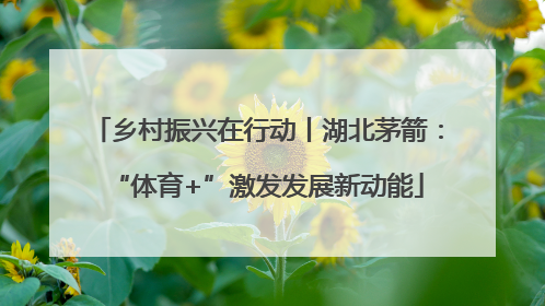 乡村振兴在行动丨湖北茅箭：“体育+”激发发展新动能