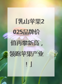 乳山苹果2025品牌价值再攀新高，领跑苹果产业！