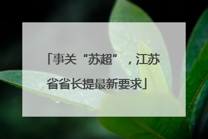 事关“苏超”，江苏省省长提最新要求