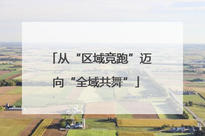 从“区域竞跑”迈向“全域共舞”