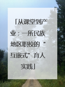 从课堂到产业：一所民族地区职校的“互嵌式”育人实践