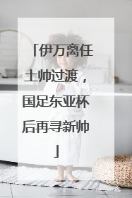 伊万离任土帅过渡，国足东亚杯后再寻新帅
