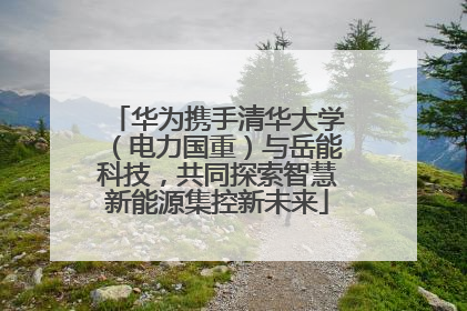 华为携手清华大学（电力国重）与岳能科技，共同探索智慧新能源集控新未来