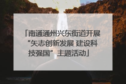 南通通州兴东街道开展“矢志创新发展 建设科技强国”主题活动