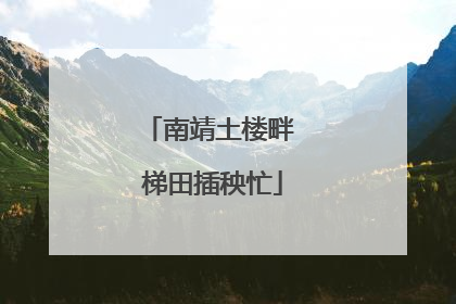南靖土楼畔 梯田插秧忙