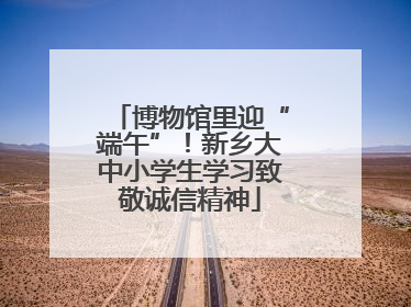博物馆里迎“端午”！新乡大中小学生学习致敬诚信精神