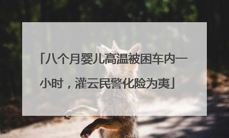 八个月婴儿高温被困车内一小时，灌云民警化险为夷