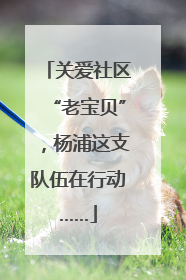 关爱社区“老宝贝”，杨浦这支队伍在行动……