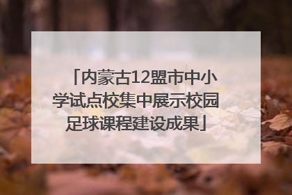 内蒙古12盟市中小学试点校集中展示校园足球课程建设成果