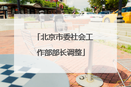 北京市委社会工作部部长调整