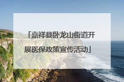 嘉祥县卧龙山街道开展医保政策宣传活动