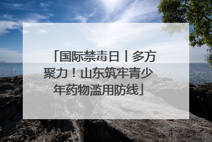 国际禁毒日丨多方聚力！山东筑牢青少年药物滥用防线
