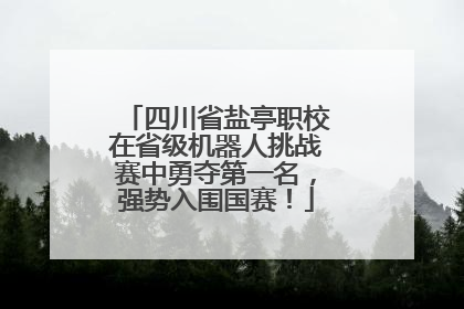 四川省盐亭职校在省级机器人挑战赛中勇夺第一名，强势入围国赛！