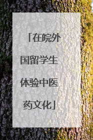 在皖外国留学生体验中医药文化