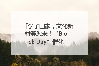 学子回家，文化新村等您来！“Block Day”催化学院式街区新生态