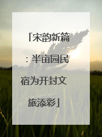 宋韵新篇：半亩园民宿为开封文旅添彩