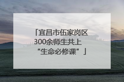 宜昌市伍家岗区300余师生共上“生命必修课”