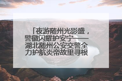 夜游随州光影盛，警徽闪耀护安宁——湖北随州公安交警全力护航炎帝故里寻根节夜游活动侧记