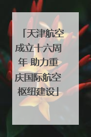天津航空成立十六周年 助力重庆国际航空枢纽建设
